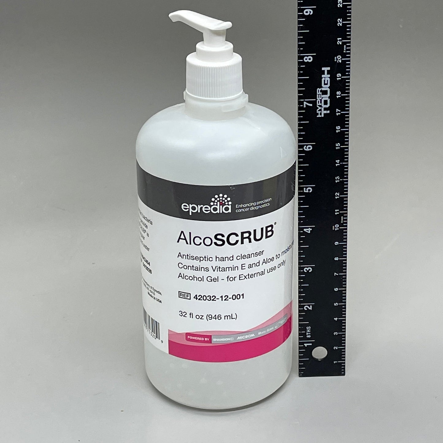 ALCOSCRUB  Antiseptic Hand Alcohol Gel 32 oz Best By: 04/26 #42032-12-001