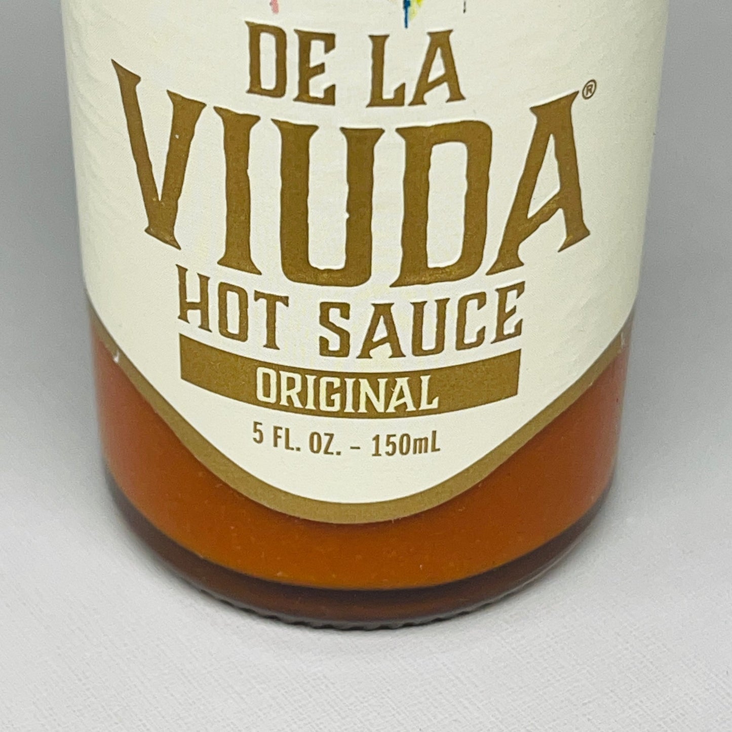 DE LA VIUDA Original Hot Sauce w/ Arbol Chili Peppers 5 fl oz 12 ct. Best By: 03/23