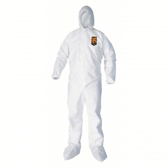 Kleenguard Protective Clothing Medium A40 Coveralls Breathable Back White / Blue #42119