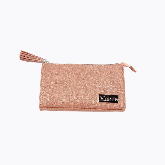 MAELLE Glam & Go Beauty Bag - Pink Makeup Pouch To-Go