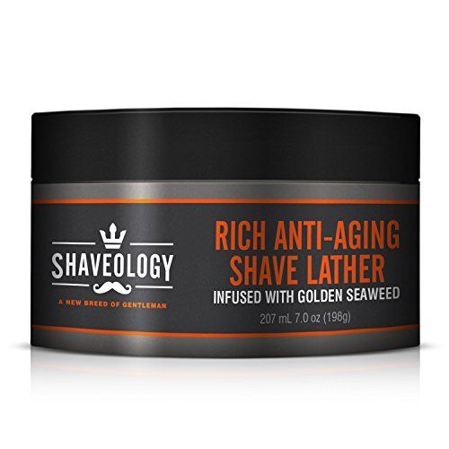 Shave Lather - Rich Anti-Aging, infused with Golden Seaweed by Shaveology 7.0 oz (198g)