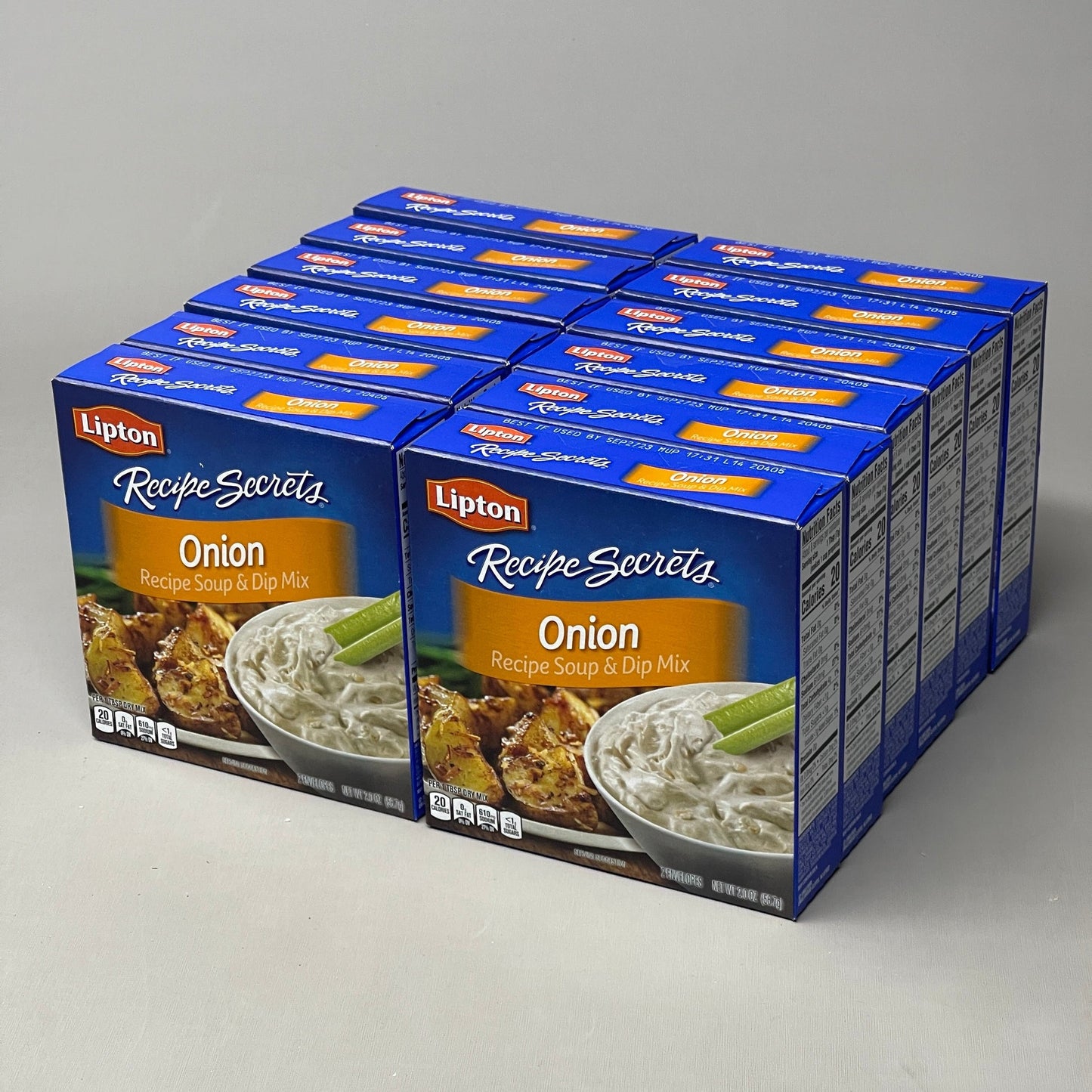 LIPTON Onion Recipe Soup & Dip Mix 2.0 Oz / Box of 2 Envelopes Shelf Stable BB: 9/23 (as-is)