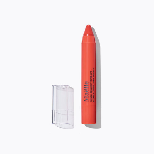 Maelle CLEARLY BRILLIANT TINTED LIPS — CORAL - Moisturizing Lip Tint - Hydrating, Long-lasting, Lightweight - Shine Gloss Lip Tint