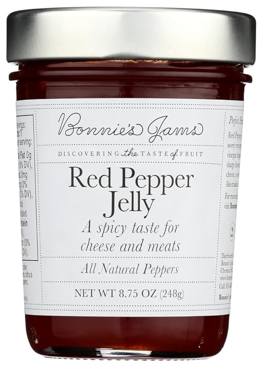 BONNIE'S JAMS Red Pepper Jelly 8.75 oz Best By: 5/25