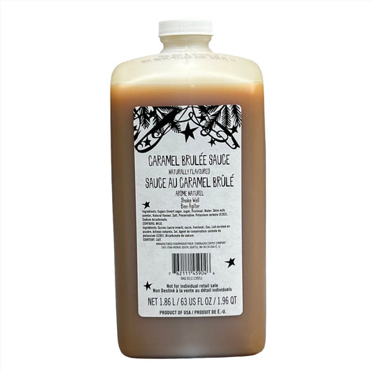 STARBUCKS Caramel Brulee Sauce 1.86 L./ 6 lbs. Shelf Stable Best By: 02/24 (as-is)