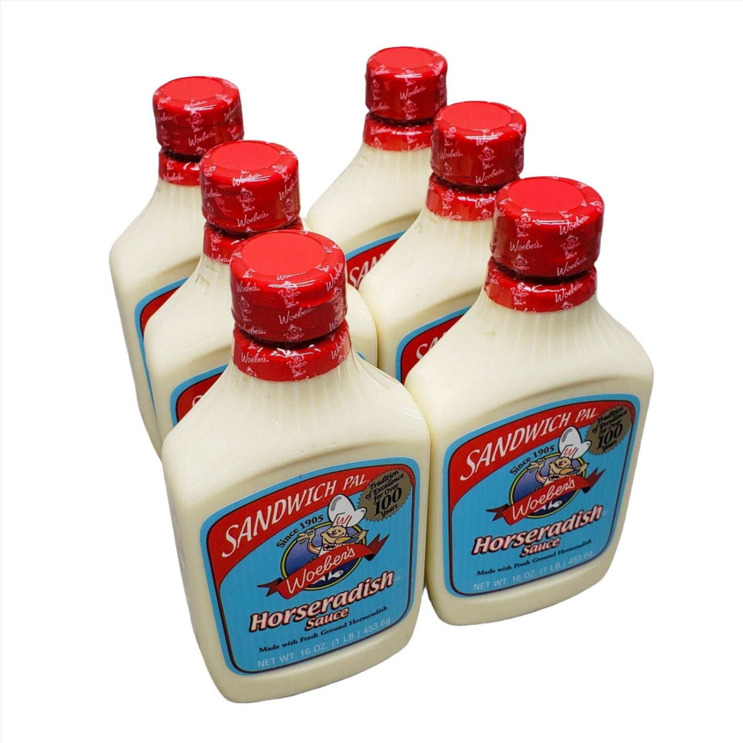 Woeber's Horseradish Sauce, Sandwich Pal 16 oz 6x/ Case  Best By: 10/23