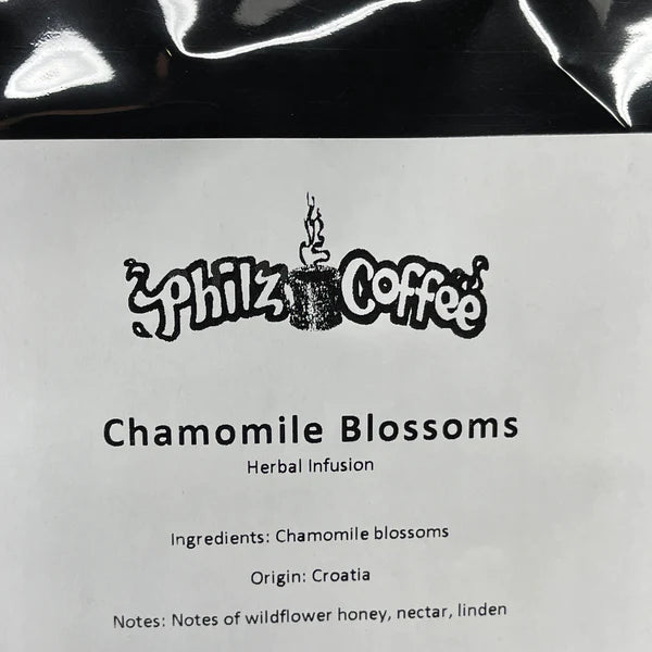 PHILZ COFFEE Chamomile Blossoms Herbal Infusion, 1 lb. Shelf Stable Best By: 6/24 (as-is)