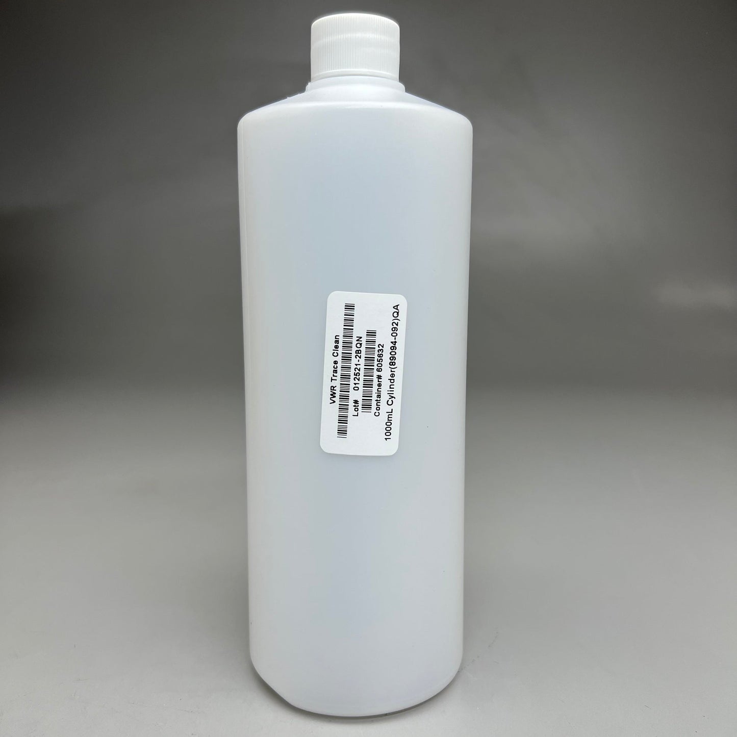 VWR TraceClean Cylinder Bottles 1000mL 12 ct. Natural #89094-092