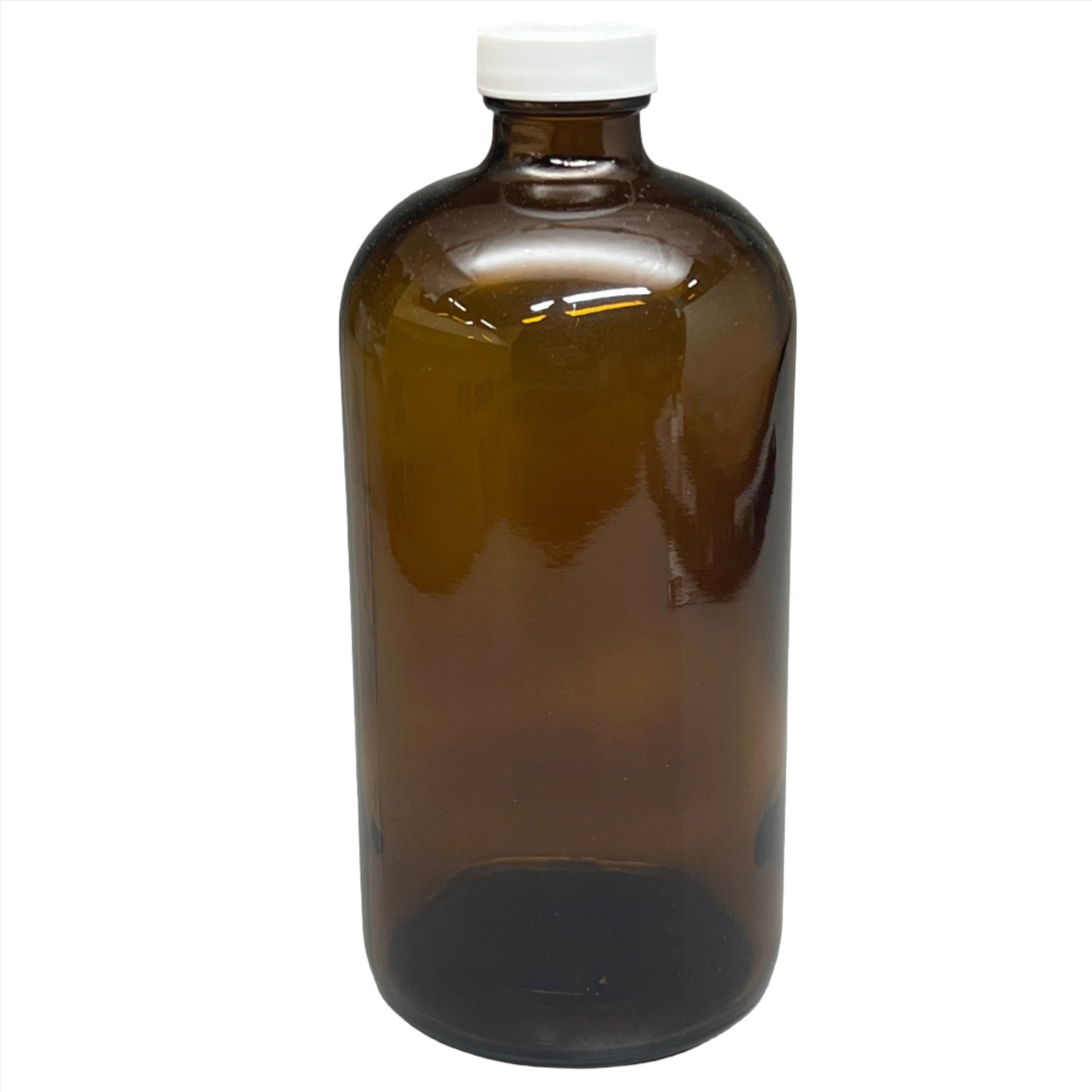 VWR TraceClean 1000mL 32 oz. Glass Boston Round Bottles 20 ct. Amber #89093-910