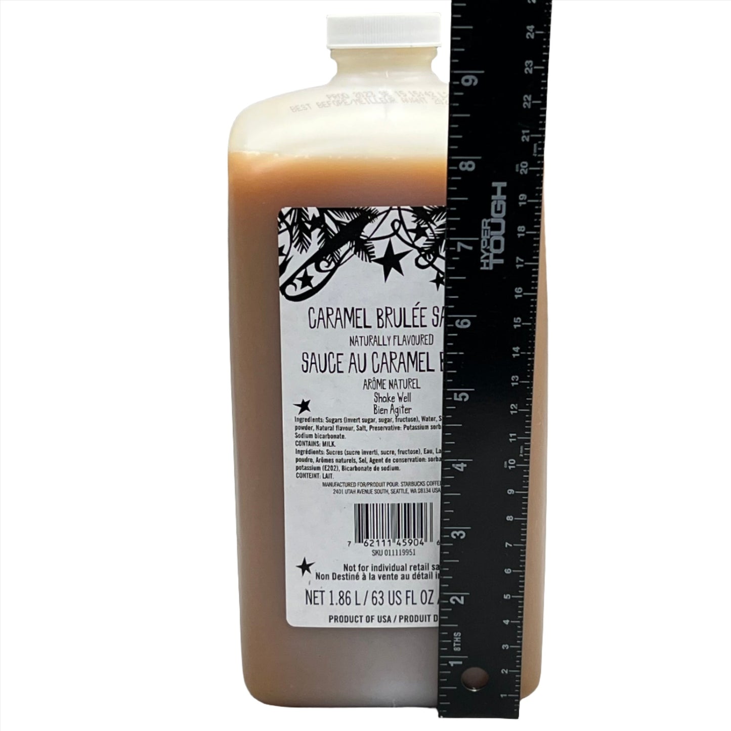 STARBUCKS Caramel Brulee Sauce 1.86 L./ 6 lbs. Shelf Stable Best By: 02/24 (as-is)