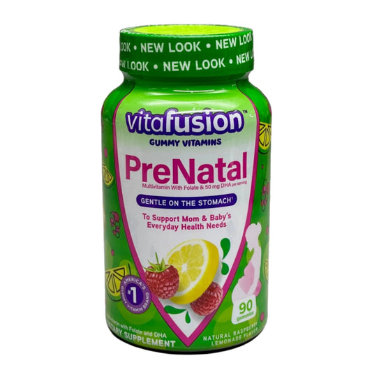 PreNatal Gummy Vitamins Lemon Raspberry 90 ct. VITAFUSION  - CLOSEOUT $5