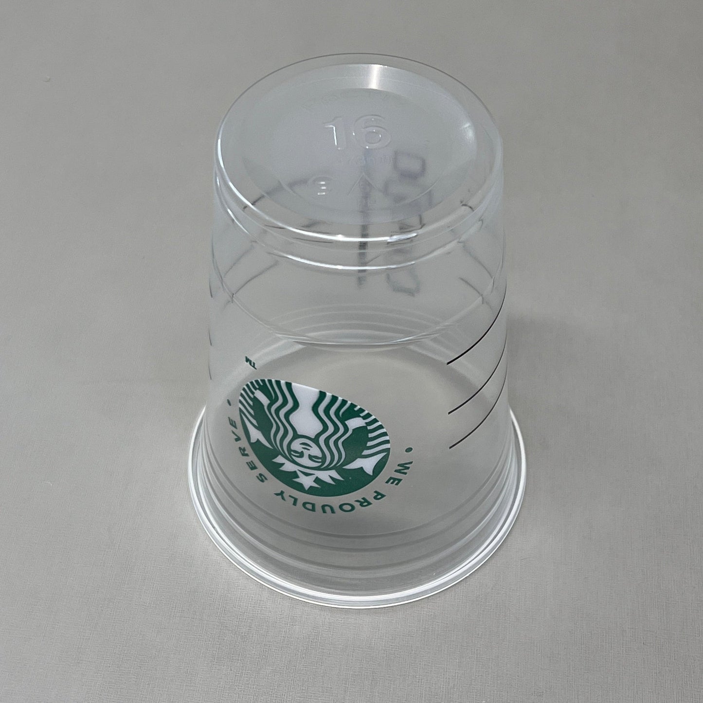 STARBUCKS 16 oz Grande COLD Cups Clear 1000 ct Model: 001237520