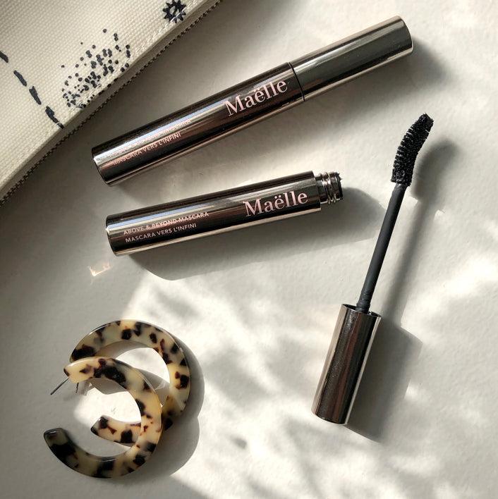 MAELLE Above & Beyond Mascara - BROWN, luxe, multi-tasking mascara - for thicker, long-wearing lashes with extra curl, volume, length and hold Cosmetic Makeup 10mL/ 0.34 fl. oz