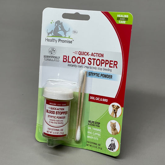 FOUR PAWS Quick Action Blood Stopper Styptic Powder Bottles 0.5 oz Pet First Aid