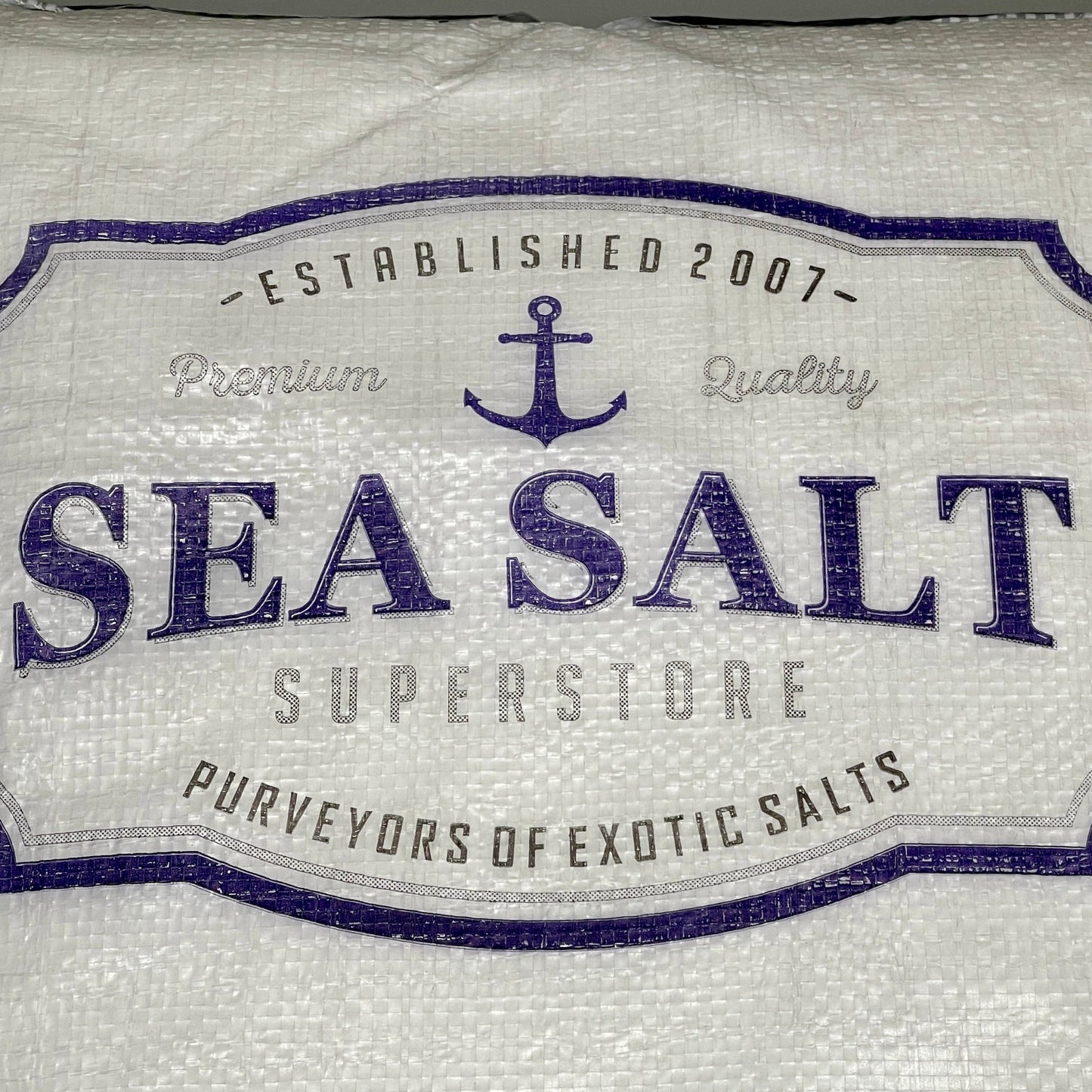 SEA SALT - 50 lbs Non-Iodized, Kosher, Fine Grain Sea Salt for Commercial Use, Food Grade, No Additives, 99.9% Purity