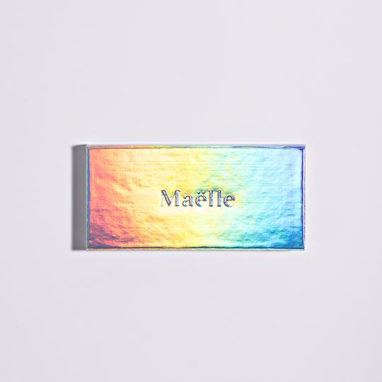 Maelle SOIRÉE EYESHADOW COLLECTION - Illuminating, Bold Color - Six (6x) eyeshadow shades in a mirrored compact. High-powered pigments: Martini, Prosecco, Magic Hour, Midnight, All-Nighter, Merlot Metallic Satin Eyeshadow Makeup Cosmetic