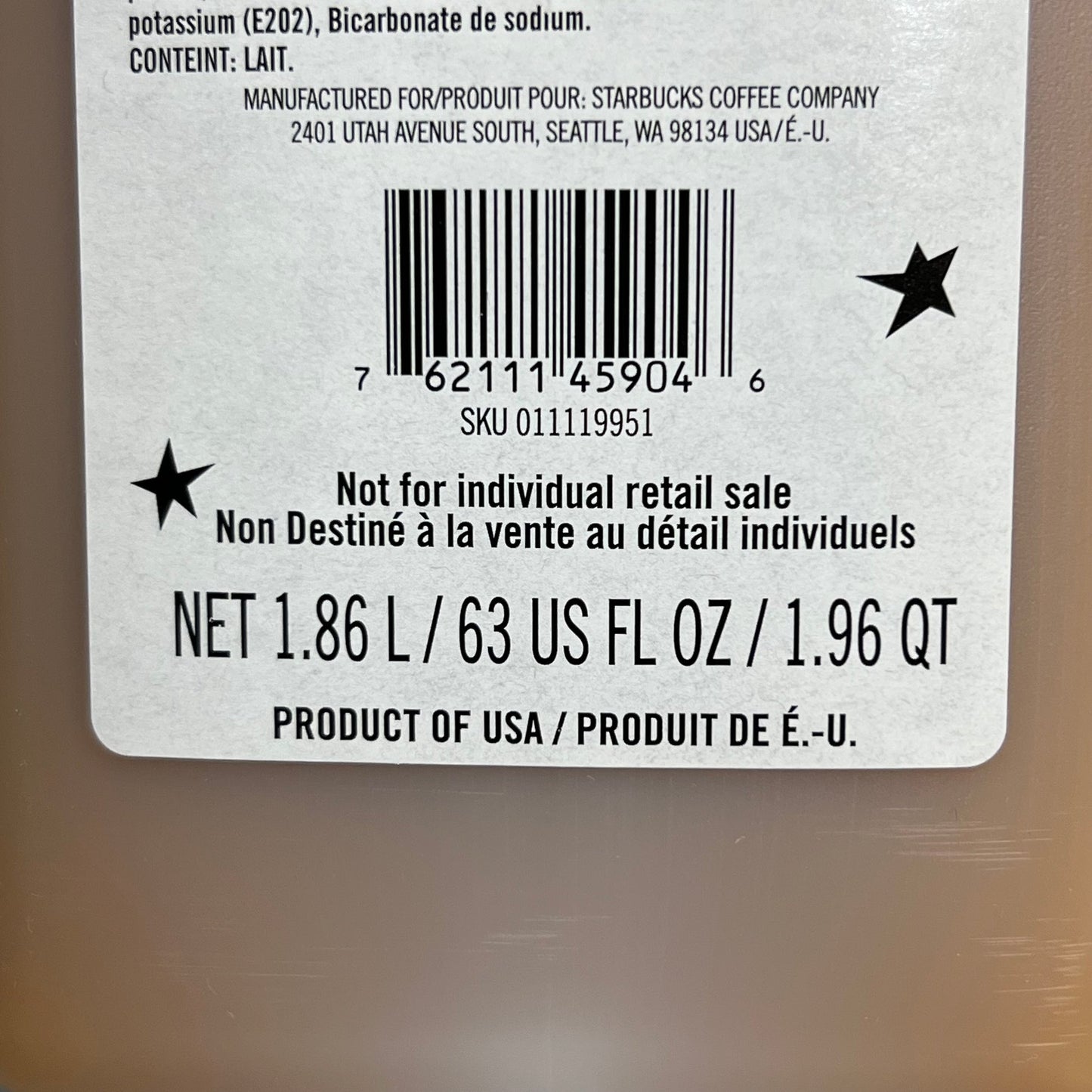 STARBUCKS Caramel Brulee Sauce 1.86 L./ 6 lbs. Shelf Stable Best By: 02/24 (as-is)