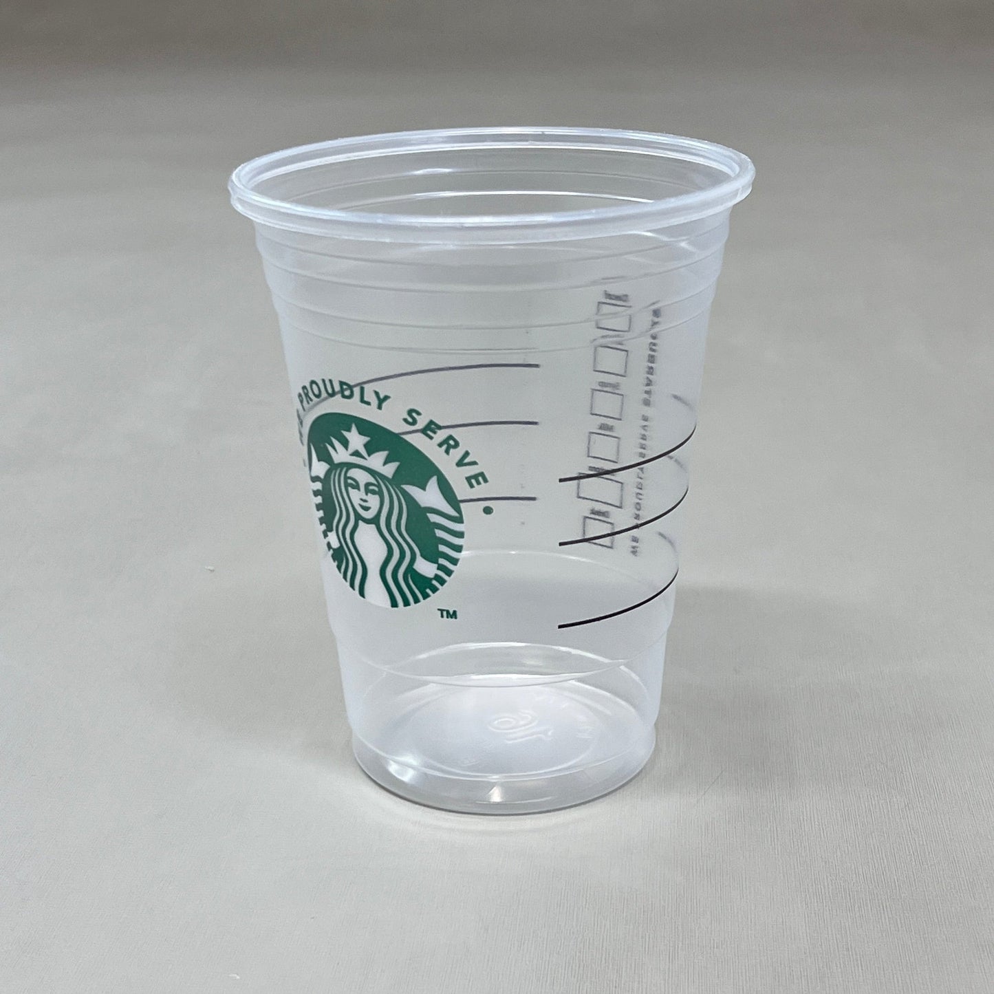 STARBUCKS 16 oz Grande COLD Cups Clear 1000 ct Model: 001237520