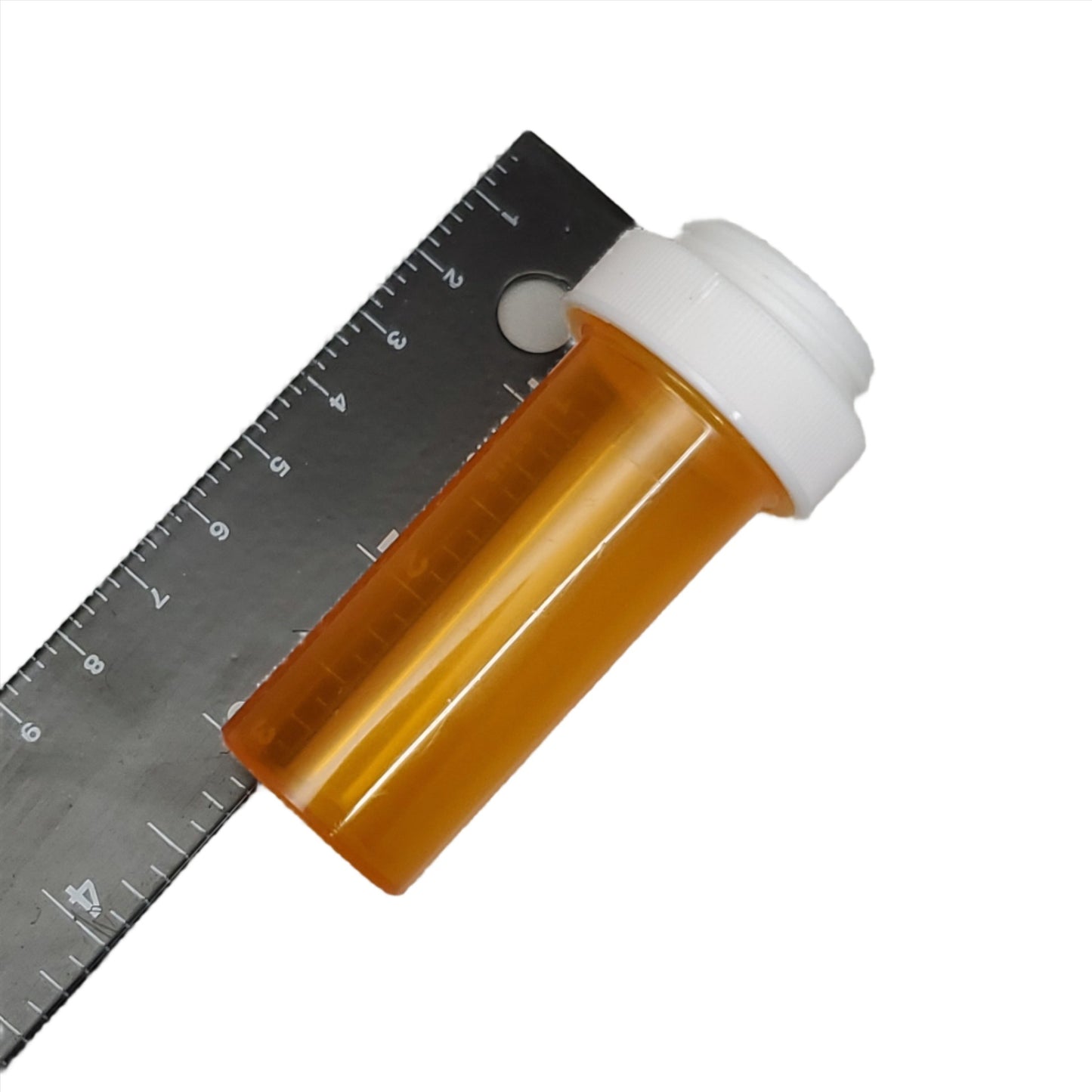 MHC Medical 8 Dram Pill / Specimen Bottles Vials & Reversible Caps 400 units Amber Vial / White Cap Model: 850801