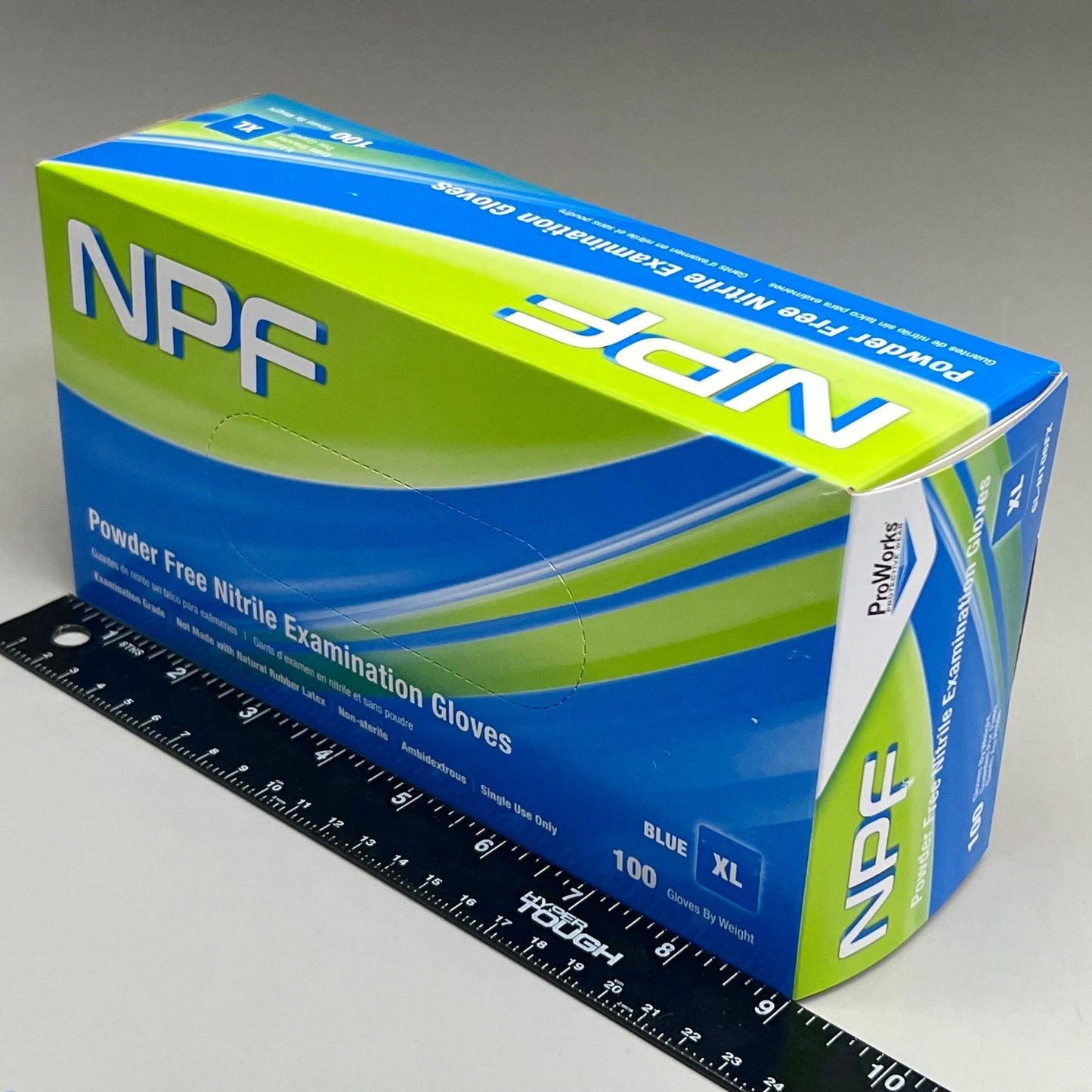 NPF 100ct Nitrile Powder Free Exam Gloves Sz XL Blue