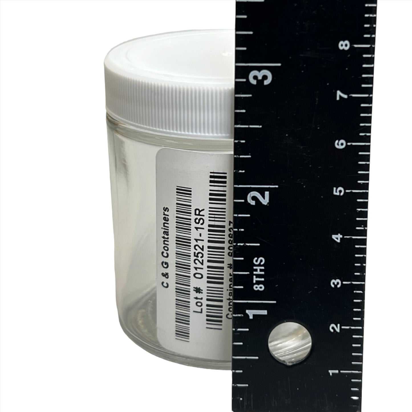 C&G Scientific Containers 24 ct 4 oz (120 ml) Clear w/ 58-400 PTFE Lined Cap Bottles w/ A1 Wash Protocol, Barcoded with Sample Labels Included Model: LFS004200000