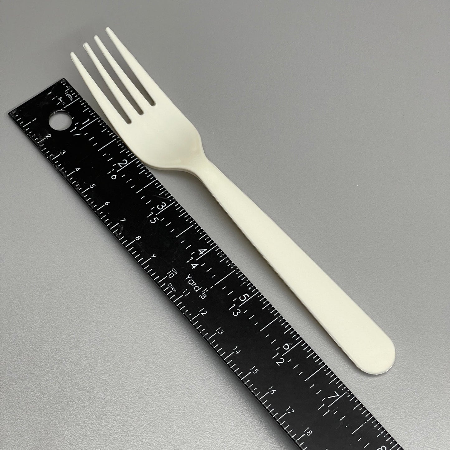 KANAK NATURALS Flexible Plastic Forks 7" 1000/ct Natural Sustainable Heavy Weight Individually Wrapped, Color: Cream  Model: PC6200