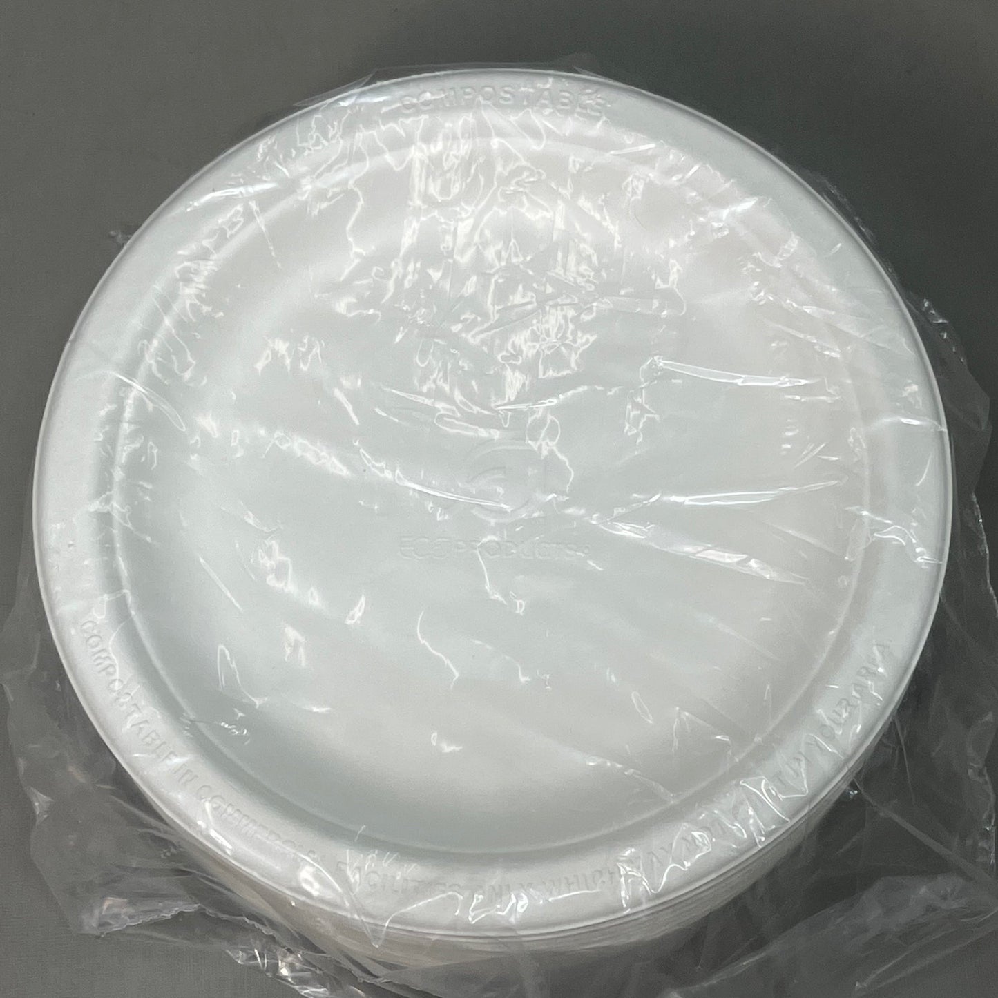 ECO-PRODUCTS 6"Round White Plates 1000 ct. - Compostable #ECOEPP016CT