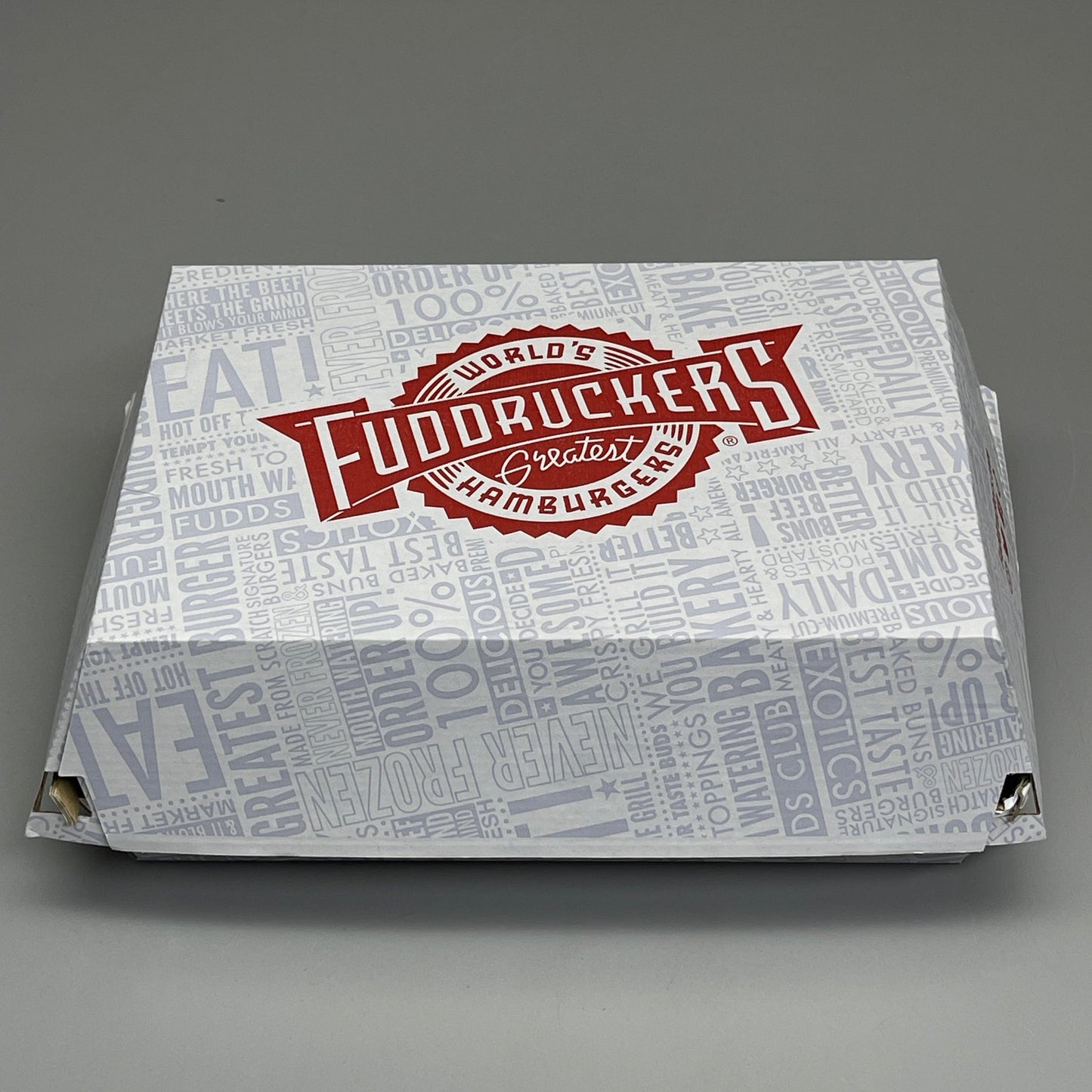 FUDDRUCKERS Rectangle Clamshell Food Containers 190 ct. Medium 9.5"x7"x3.5" Branded #55416