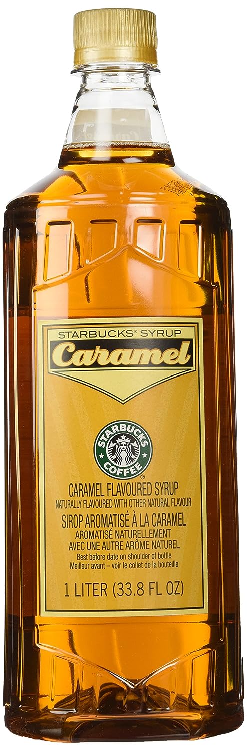 STARBUCKS  Caramel Flavored Coffee Syrup  Condition: New  Size: 1 Liter (33.8 Fl Oz) Shelf Stable (as-is) Best By: 08/23