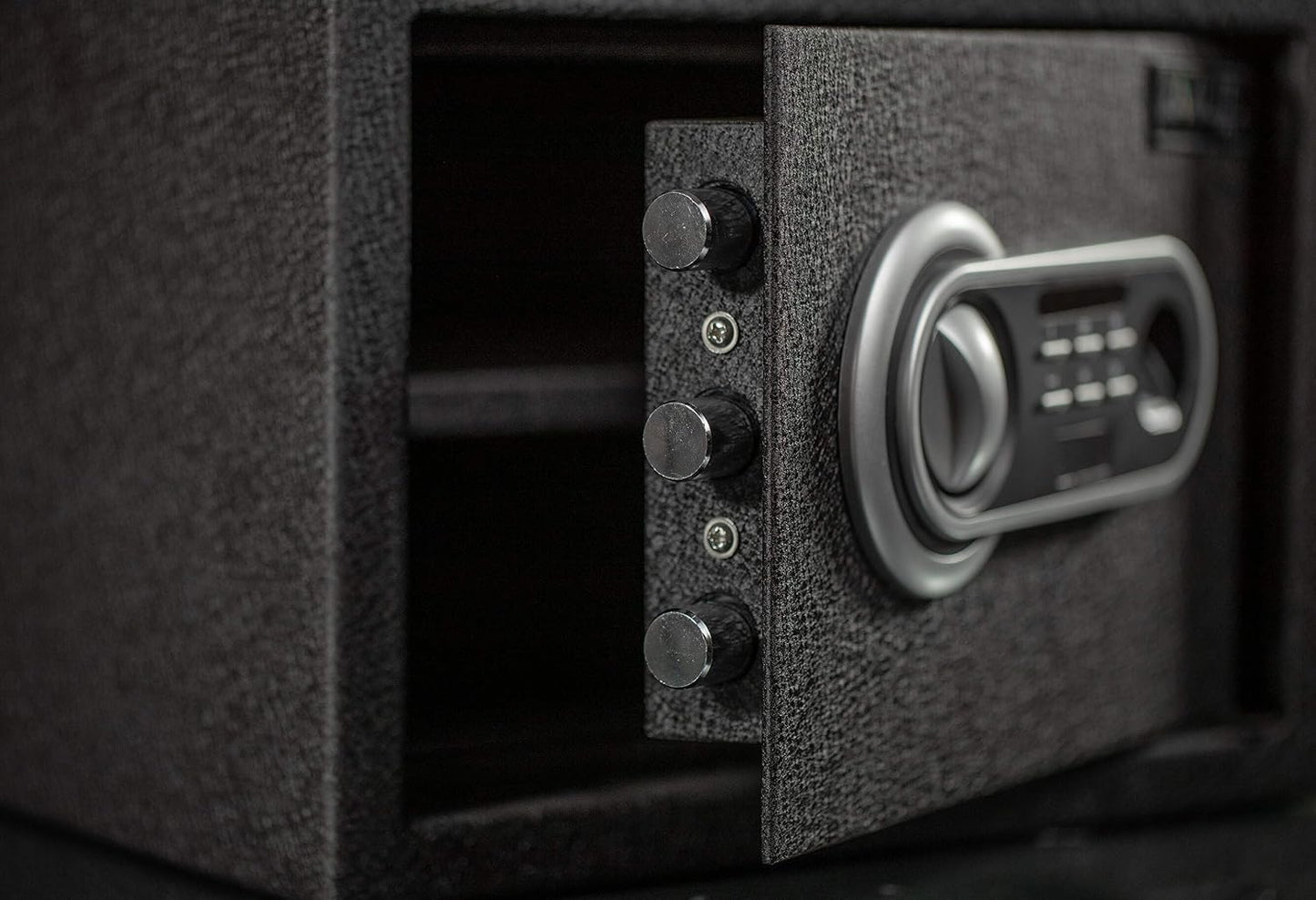 Security Safe with Fingerprint Sensor and Biometric Lock Pry-Resistant Digital Gun Safe with Optical Sensor and Keypad