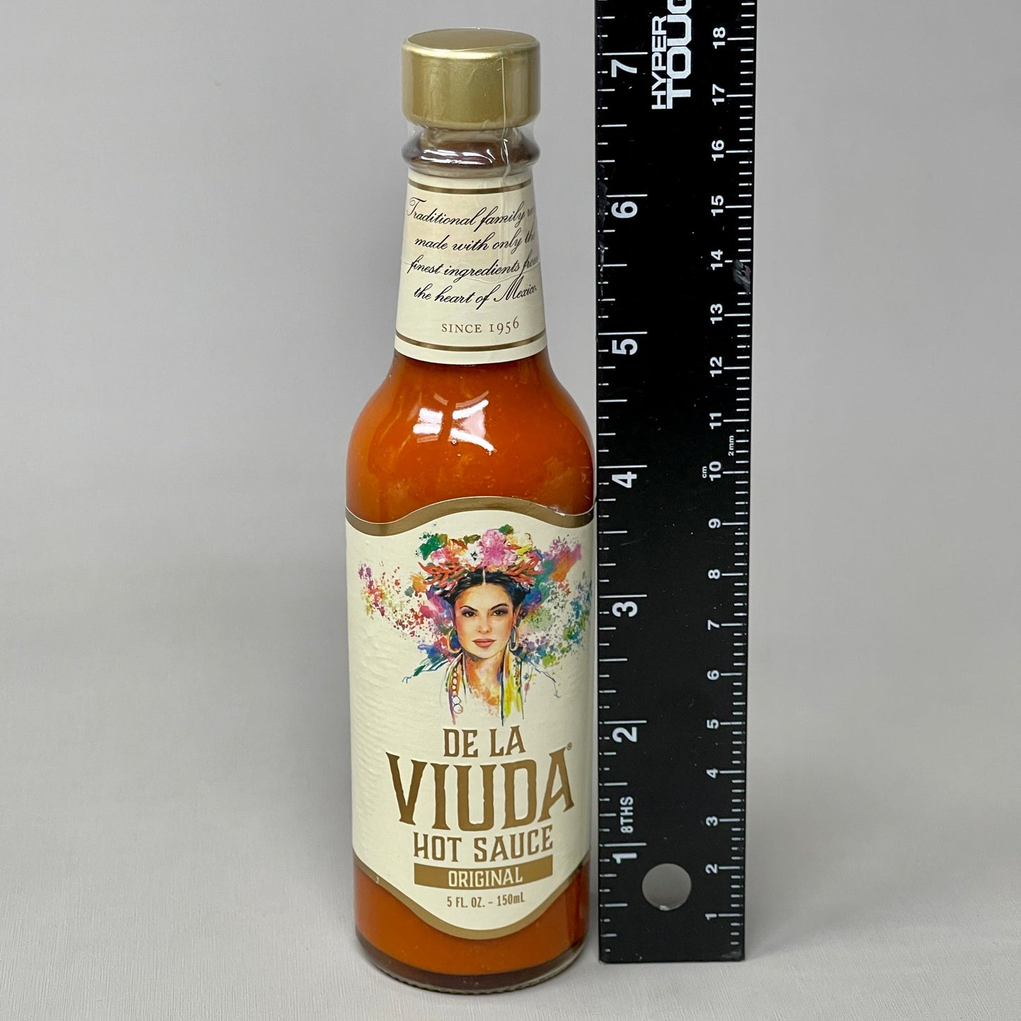 DE LA VIUDA Original Hot Sauce w/ Arbol Chili Peppers 5 fl oz 12 ct. Best By: 03/23