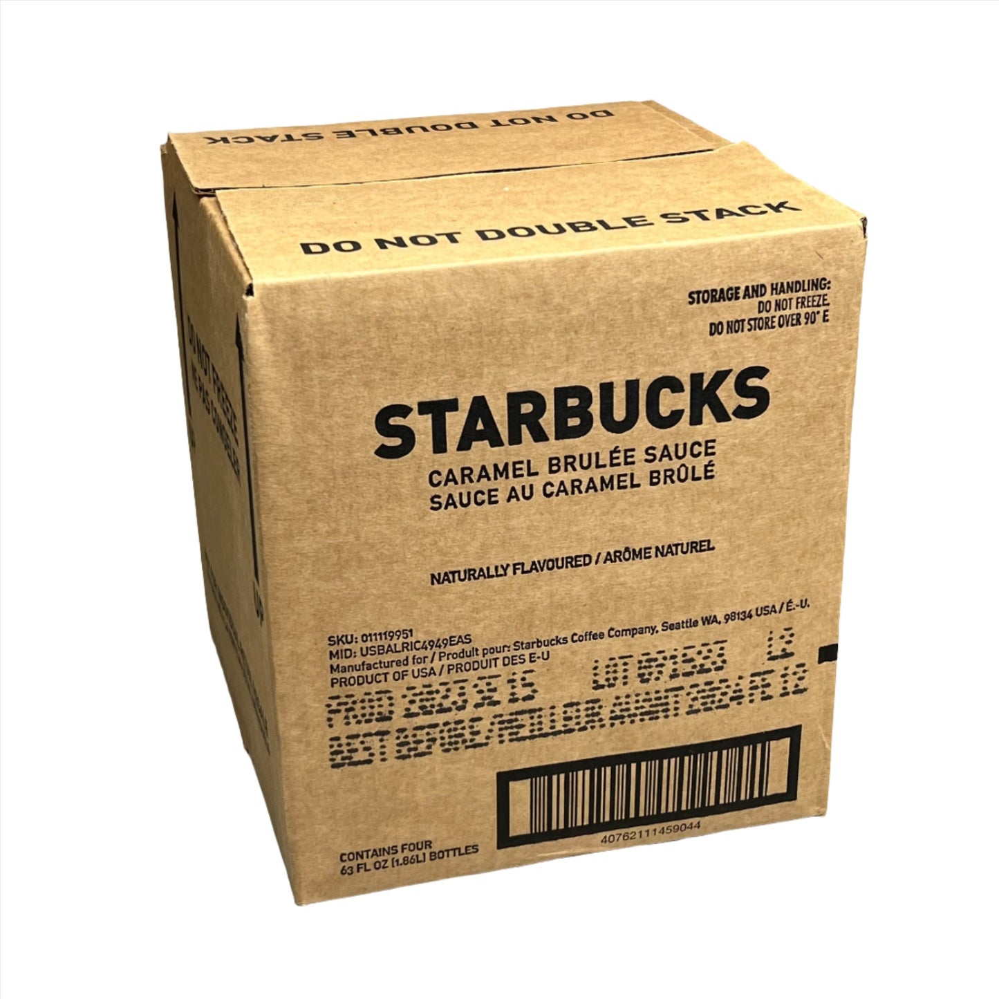 STARBUCKS Caramel Brulee Sauce 1.86 L./ 6 lbs. Shelf Stable Best By: 02/24 (as-is)