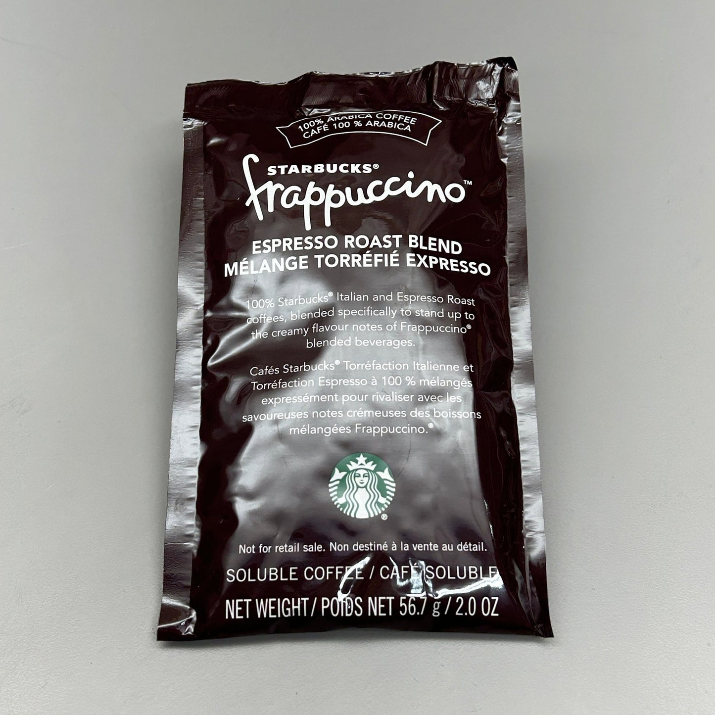 STARBUCKS Frappuccino Espresso Roast Blend Concentrate 2 oz EZ-Pack Best By: 10/24