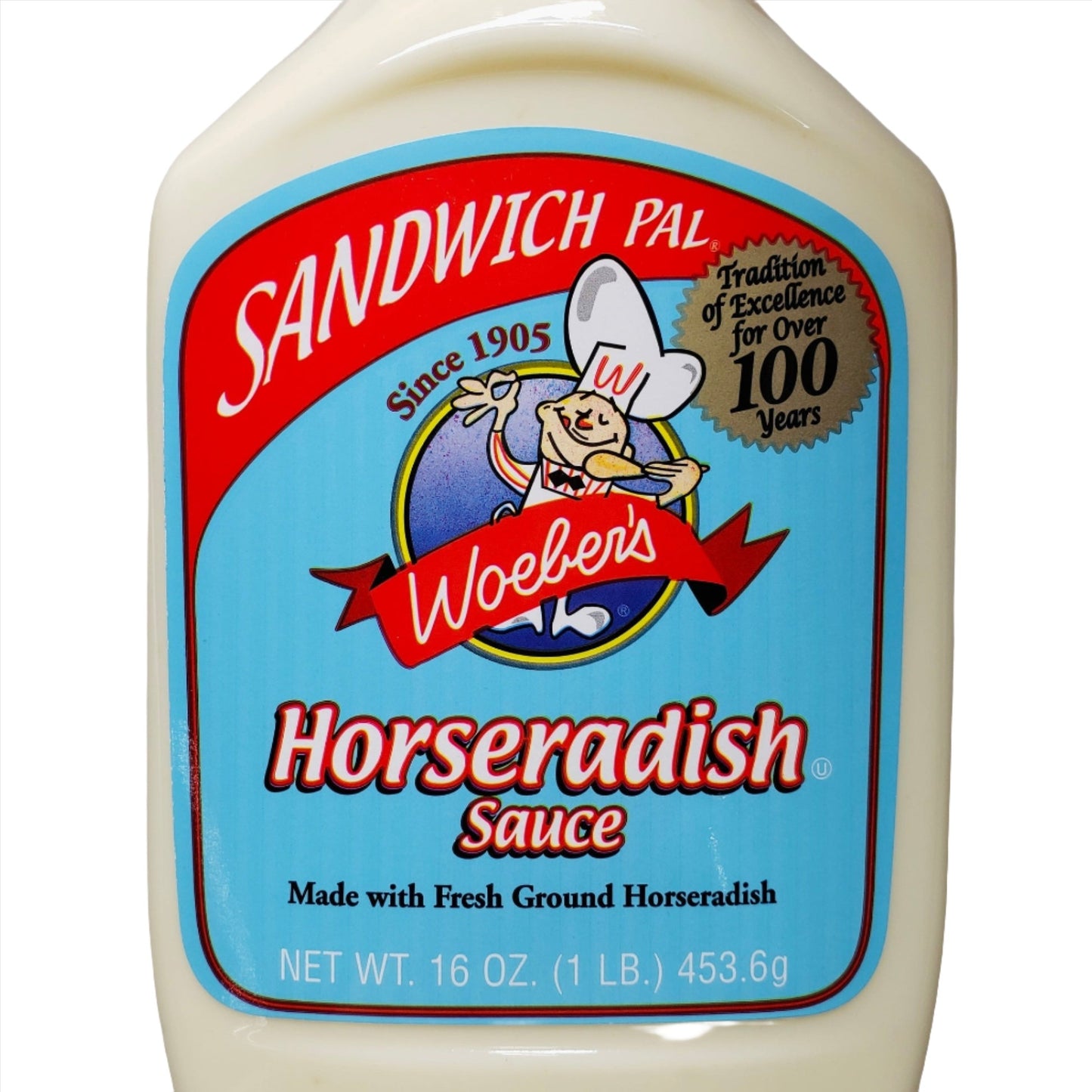 Woeber's Horseradish Sauce, Sandwich Pal 16 oz 6x/ Case  Best By: 10/23