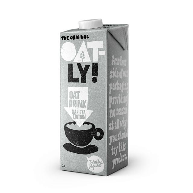 OATLY Barista Edition Oat Milk 32 fl oz/ 12-PACK Plant-Based Creamer Shelf Stable (as-is) Best By: 11/24