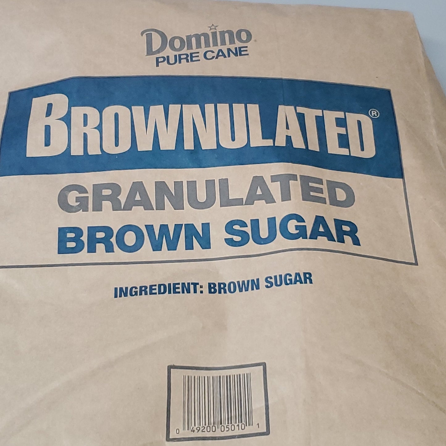 EASY MIX Brown Sugar DOMINO Pure Cane Brownulated Granulated Brown Sugar BULK 50 LBS Shelf Stable (as-is) Model: R2210073