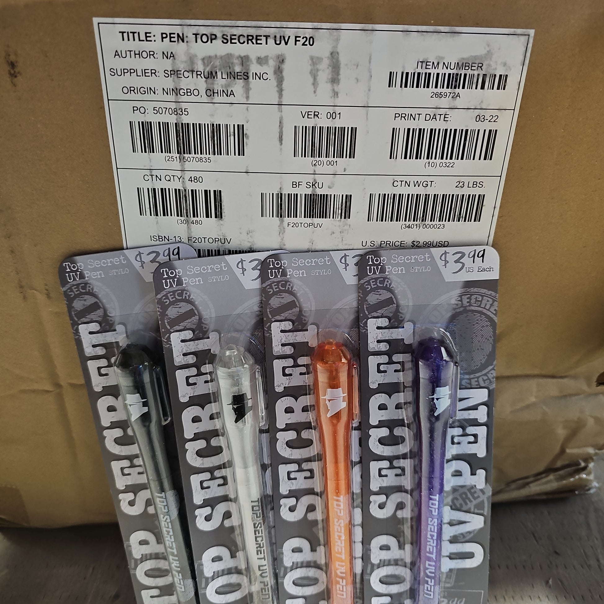 Scholastic Book Fair Pen Secret SCHOLASTIC Top Secret Pen