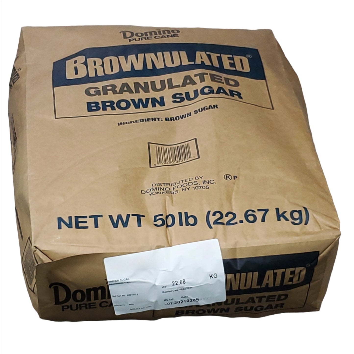 EASY MIX Brown Sugar DOMINO Pure Cane Brownulated Granulated Brown Sugar BULK 50 LBS Shelf Stable (as-is) Model: R2210073