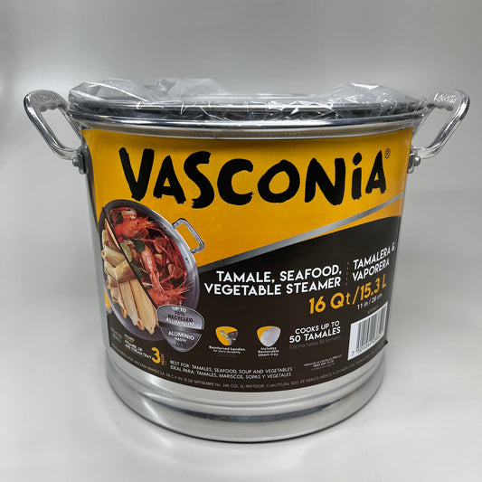 VASCONIA Steamer-pot Aluminum Stainless 16 Quart #713411