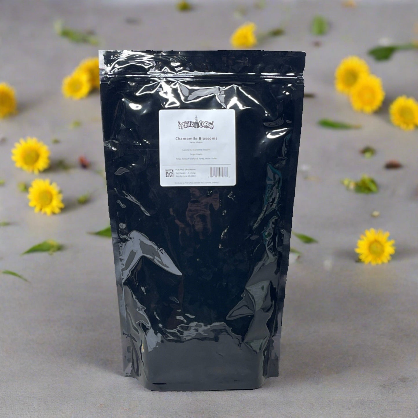 PHILZ COFFEE Chamomile Blossoms Herbal Infusion, 1 lb. Shelf Stable Best By: 6/24 (as-is)