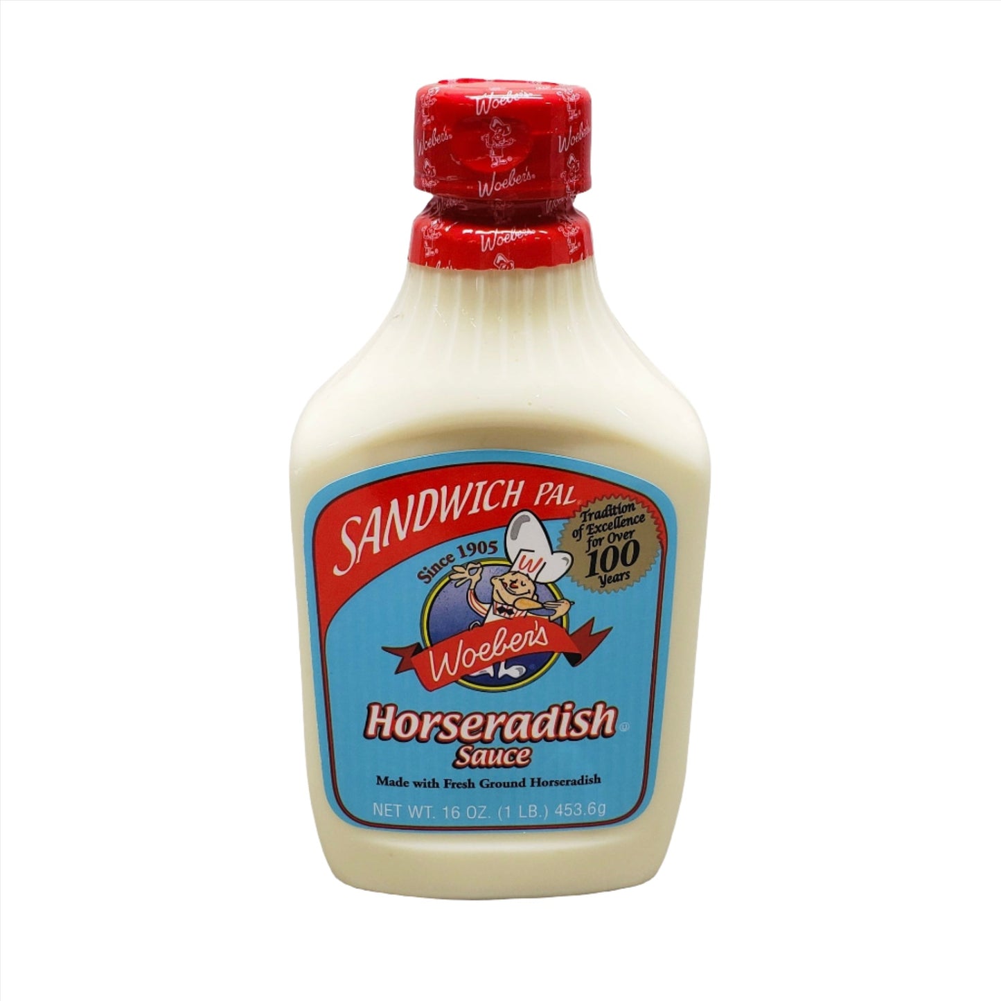 Woeber's Horseradish Sauce, Sandwich Pal 16 oz 6x/ Case  Best By: 10/23