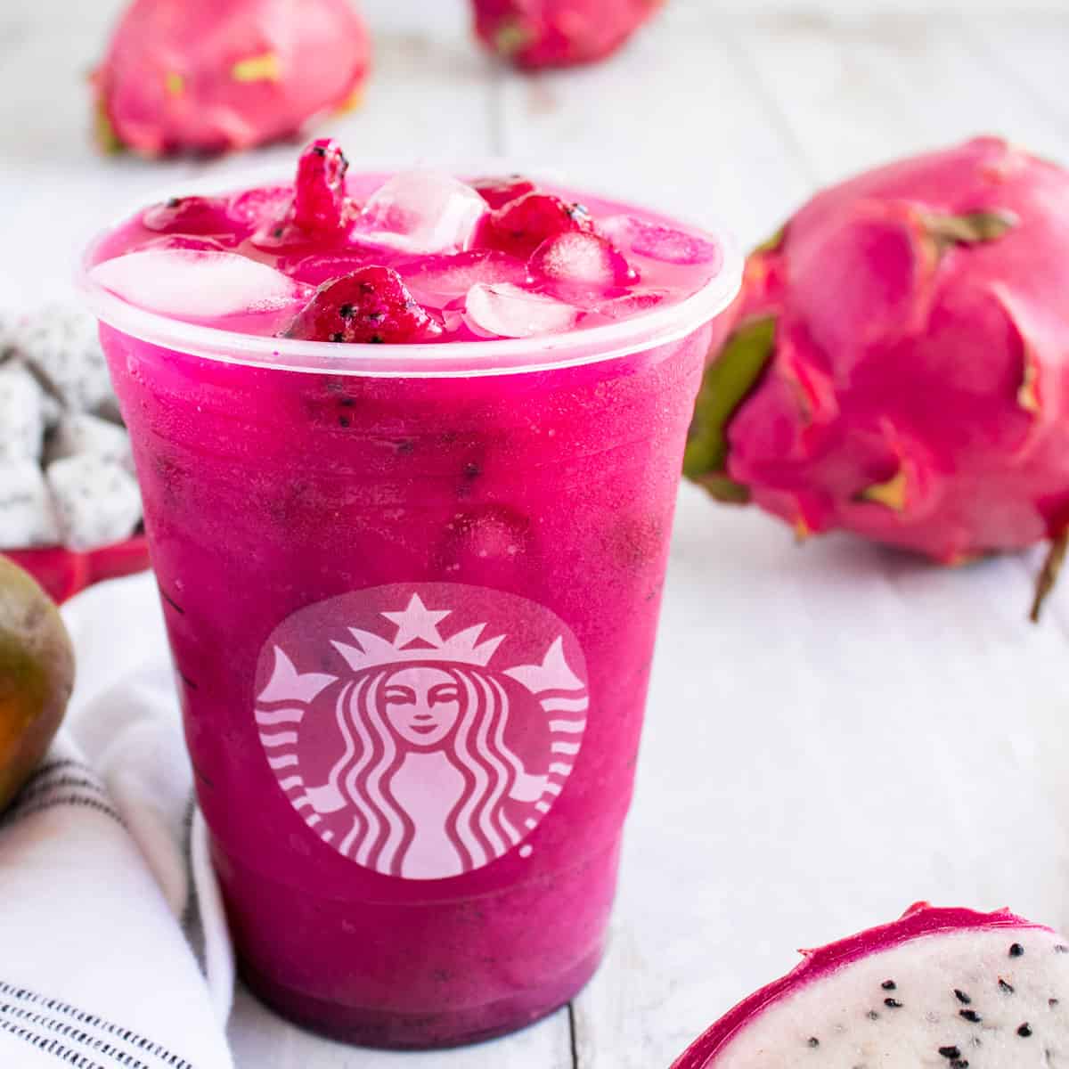 STARBUCKS Mango Dragonfruit 4x Concentrated Beverage Base Naturally Flavored 1 L. Shelf Stable (as-is) Best By: 06/24