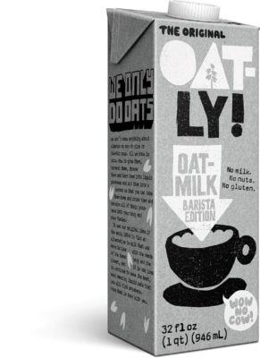 OATLY Barista Edition Oat Milk 32 fl oz/ 12-PACK Plant-Based Creamer Shelf Stable (as-is) Best By: 11/24