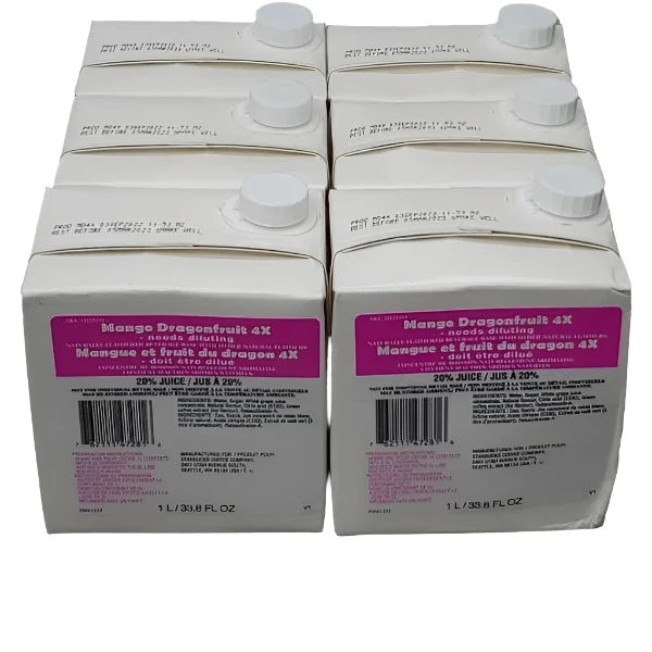 STARBUCKS Mango Dragonfruit 4x Concentrated Beverage Base Naturally Flavored 1 L. Shelf Stable (as-is) Best By: 06/24