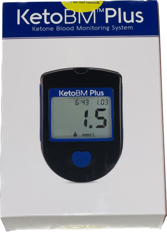 Keto BM Plus - Professional Ketone Blood Testing Kit - Complete System for Keto Diet Monitoring and Ketosis Level Diagnostics - Blood Ketone mmol/ L